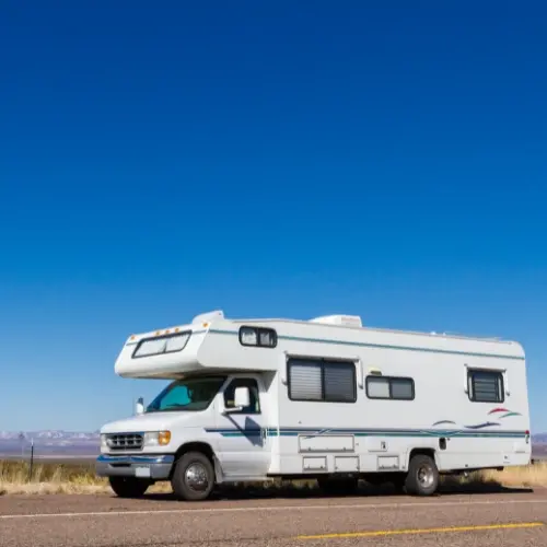 An RV on the road